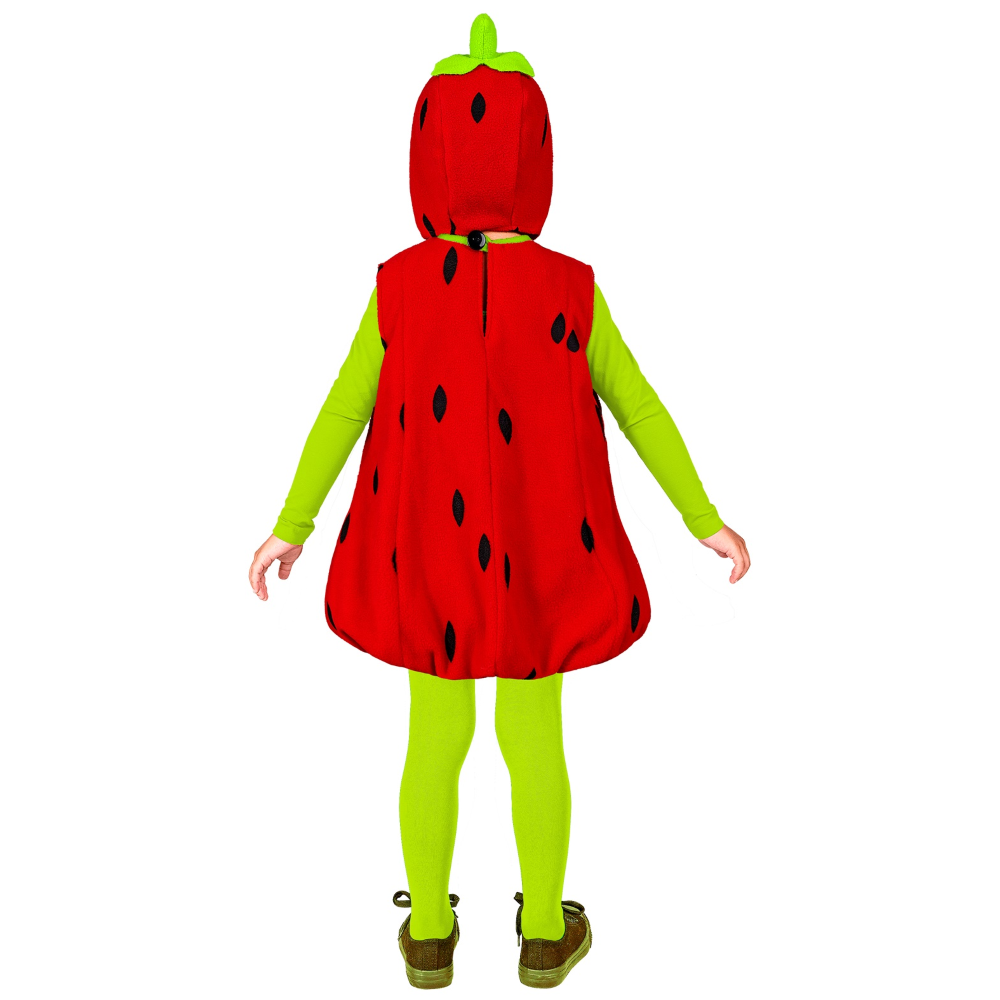 VESTITO CARNEVALE FRAGOLA TRAVESTIMENTO COSTUME PER BAMBINI FESTE A TEMA - 2607