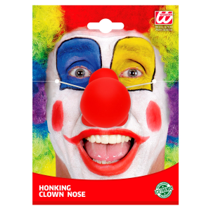 NASO CLOWN SONORO ACCESSORI PER ABITO VESTITO TRAVESTIMENTO CARNEVALE - 46902