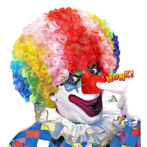 NASO CLOWN SONORO ACCESSORI PER ABITO VESTITO TRAVESTIMENTO CARNEVALE - 46902
