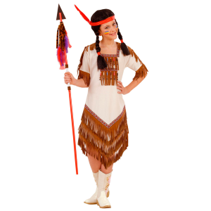 VESTITO CARNEVALE INDIANA TRAVESTIMENTO COSTUME PER BAMBINI FESTE A TEMA - 5581
