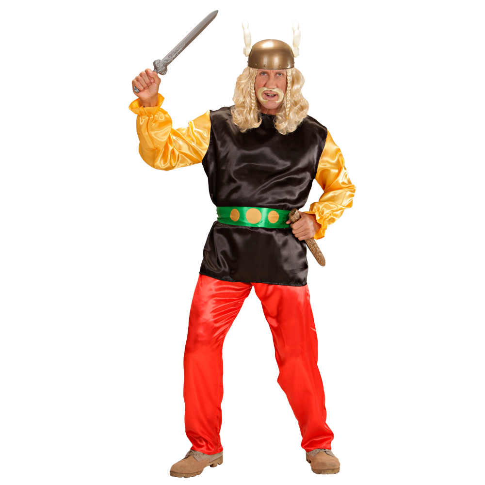 VESTITO CARNEVALE GAULOIS ASTERIX COSTUME TRAVESTIMENTO CARNEVALE UOMO - 5656