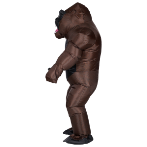 VESTITO CARNEVALE GORILLA COSTUME GONFIABILE TRAVESTIMENTO PER ADULTI TAGLIA UNICA - 75515