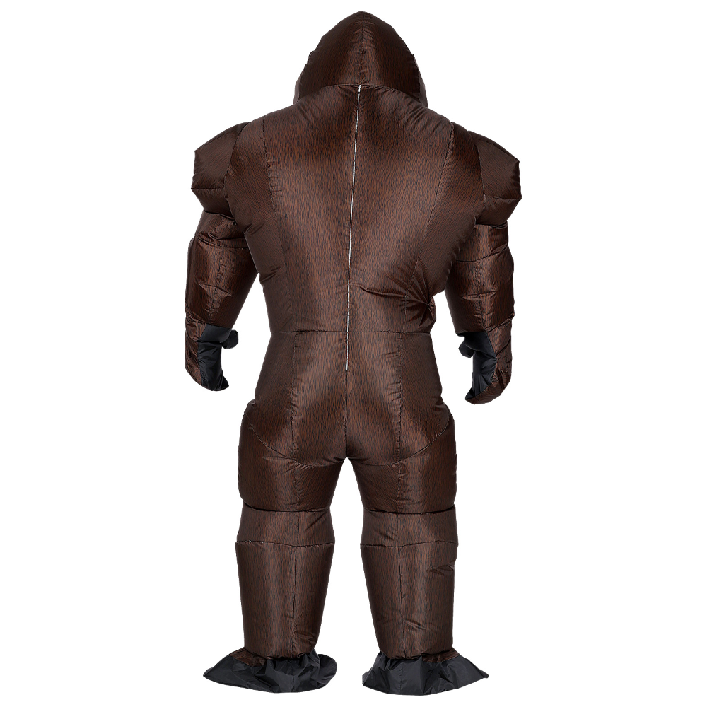 VESTITO CARNEVALE GORILLA COSTUME GONFIABILE TRAVESTIMENTO PER ADULTI TAGLIA UNICA - 75515