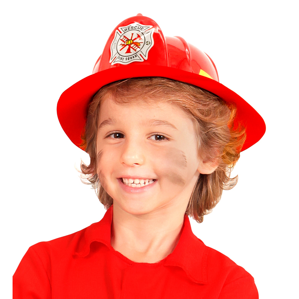CAPPELLO POMPIERI ELMETTO ACCESSORI ABITO VESTITO CARNEVALE BAMBINO - 2829F