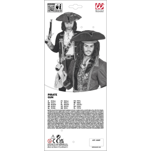 PISTOLA PIRATA ANTICA ACCESSORI PER ABITO VESTITO TRAVESTIMENTO CARNEVALE BAMBINO