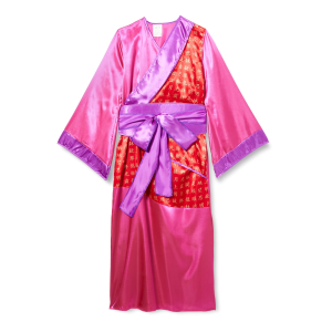 COSTUME VESTITO ABITO TRAVESTIMENTO CARNEVALE GEISHA KIMONO E CINTURA 5/13 ANNI - 3871