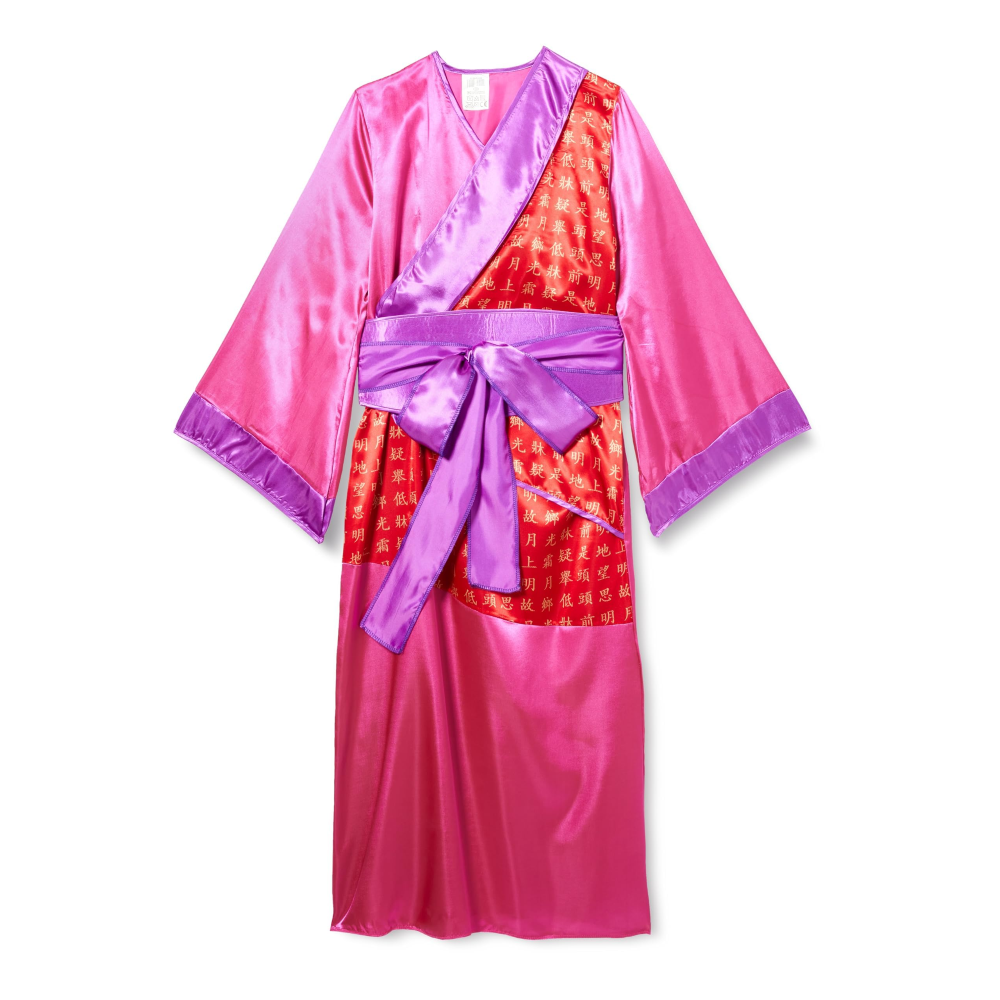 COSTUME VESTITO ABITO TRAVESTIMENTO CARNEVALE GEISHA KIMONO E CINTURA 5/13 ANNI - 3871