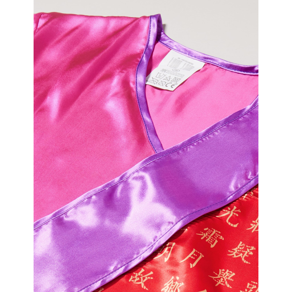 COSTUME VESTITO ABITO TRAVESTIMENTO CARNEVALE GEISHA KIMONO E CINTURA 5/13 ANNI - 3871