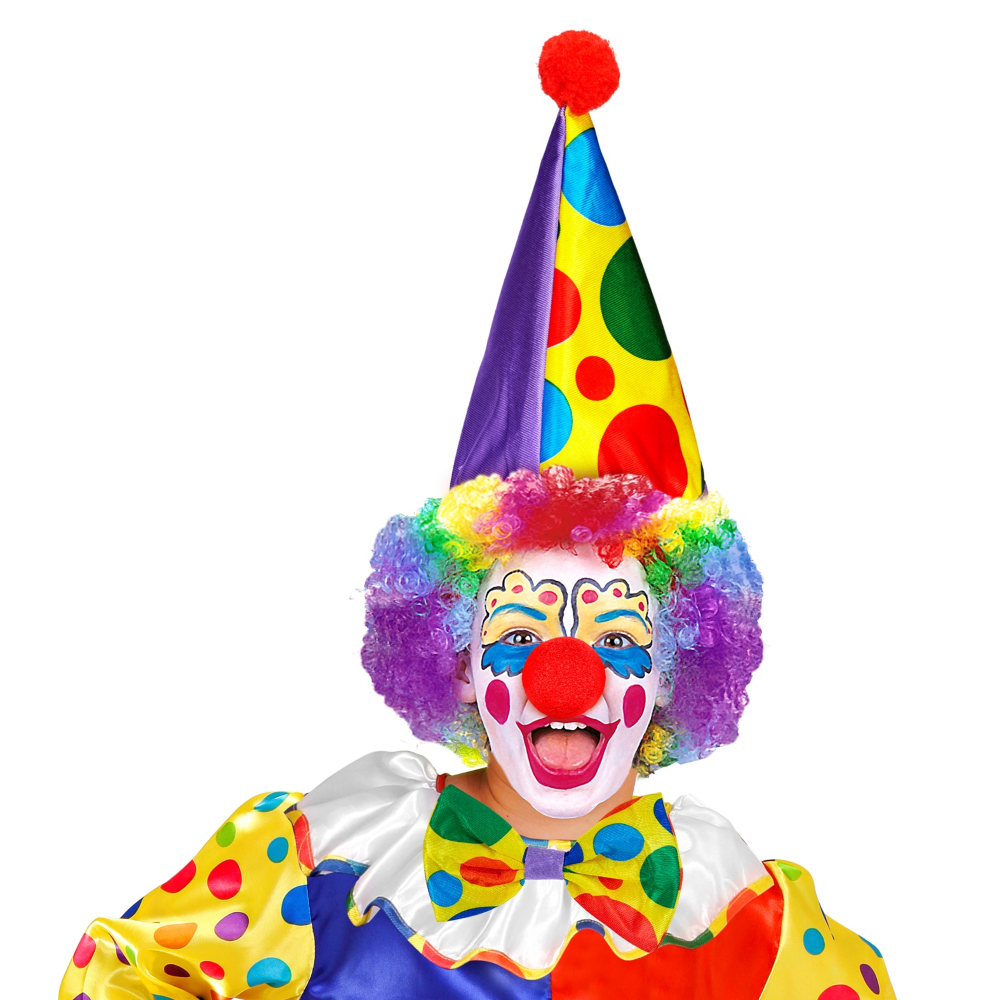 SET CLOWN CAPPELLO FARFALLINO NASO ACCESSORI VESTITO TRAVESTIMENTO CARNEVALE BAMBINO