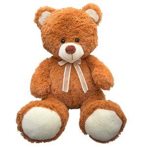 PELUCHE ORSO CON SCATOLA PUPAZZO IN MORBIDO POLIESTERE DA 70 CM IDEA REGALO - 23P23/60