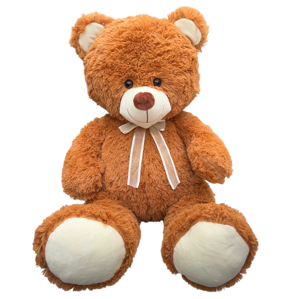 PELUCHE ORSO CON SCATOLA PUPAZZO IN MORBIDO POLIESTERE DA 70 CM IDEA REGALO - 23P23/60