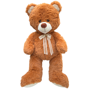 PELUCHE ORSO CON SCATOLA PUPAZZO IN MORBIDO POLIESTERE DA 70 CM IDEA REGALO - 23P23/60