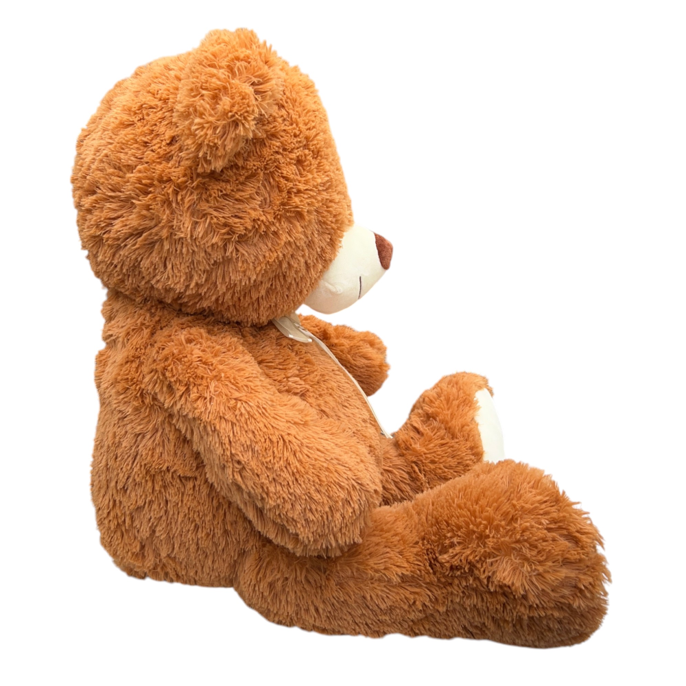 PELUCHE ORSO CON SCATOLA PUPAZZO IN MORBIDO POLIESTERE DA 70 CM IDEA REGALO - 23P23/60
