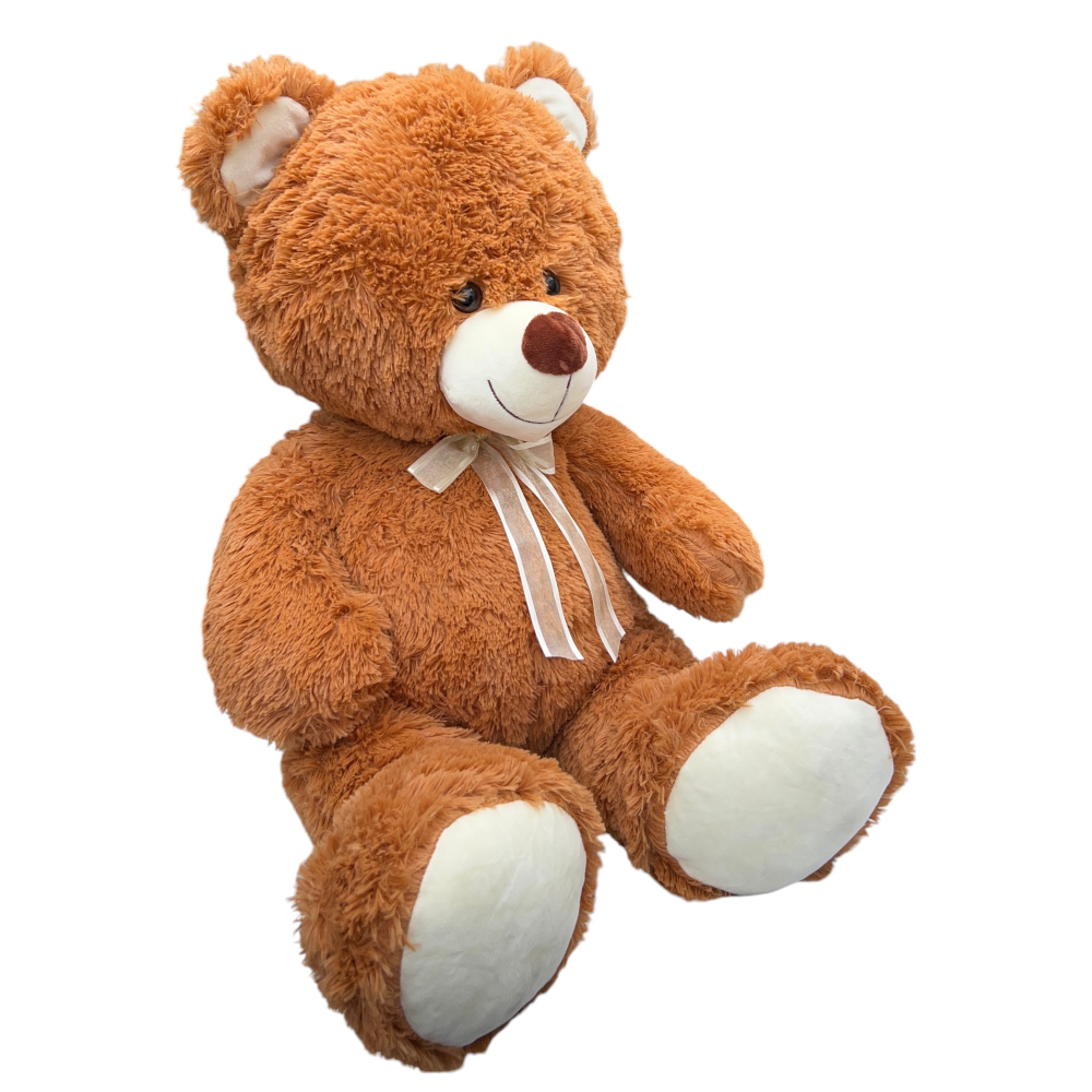 PELUCHE ORSO CON SCATOLA PUPAZZO IN MORBIDO POLIESTERE DA 70 CM IDEA REGALO - 23P23/60