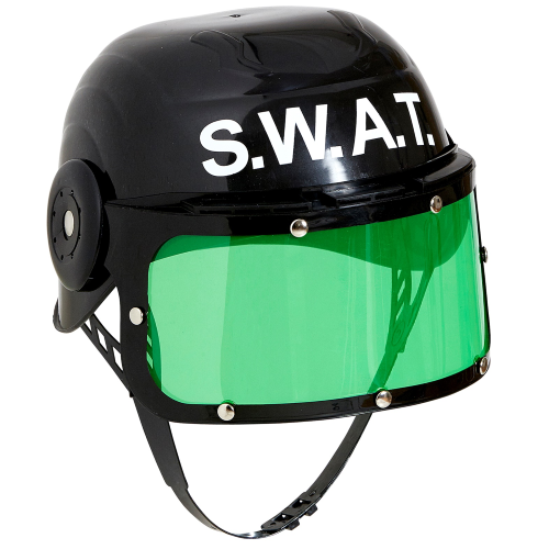 ELMO CASCO SWAT ANTISOMMOSSA ACCESSORI PER ABITO VESTITO TRAVESTIMENTO CARNEVALE BAMBINO