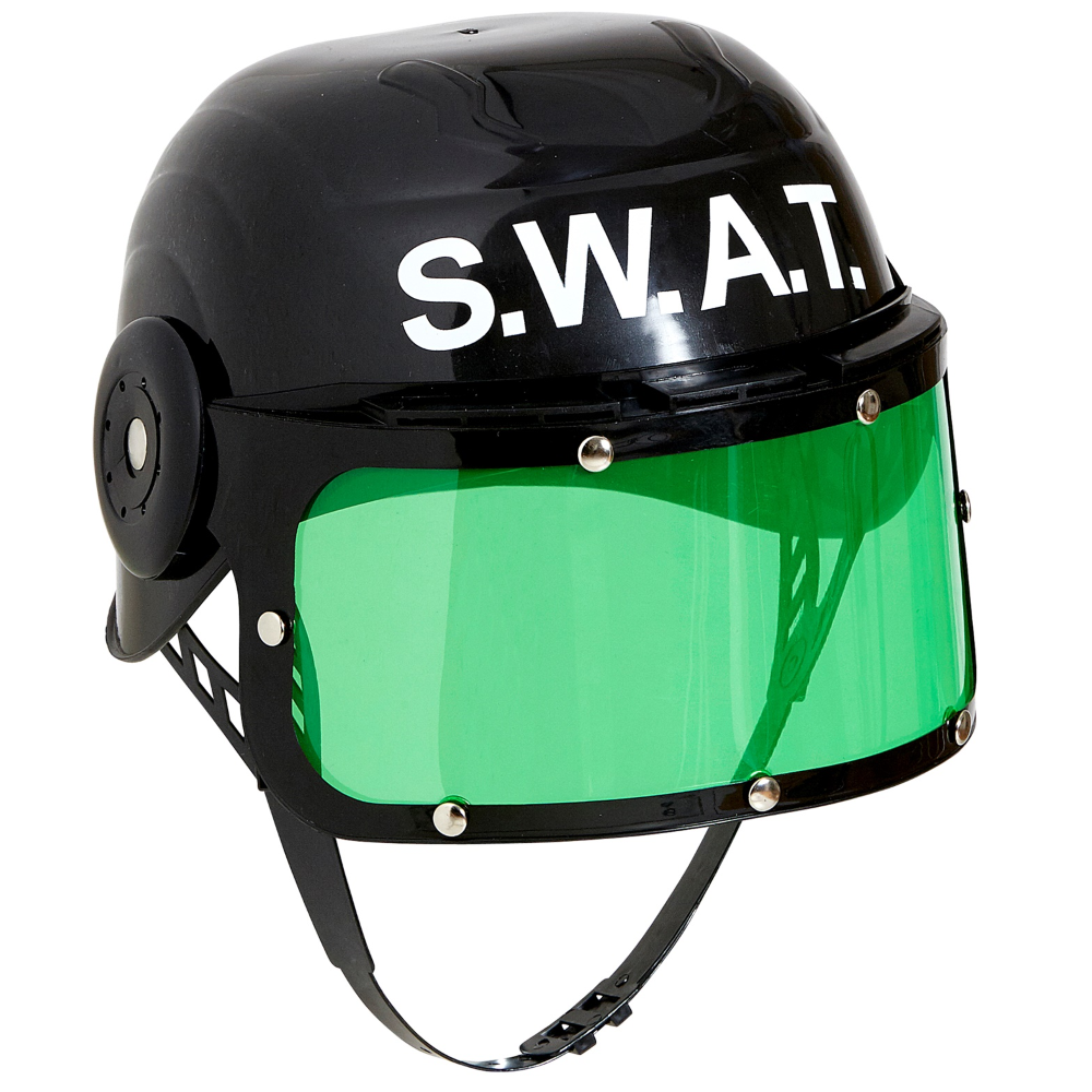 ELMO CASCO SWAT ANTISOMMOSSA ACCESSORI PER ABITO VESTITO TRAVESTIMENTO CARNEVALE BAMBINO