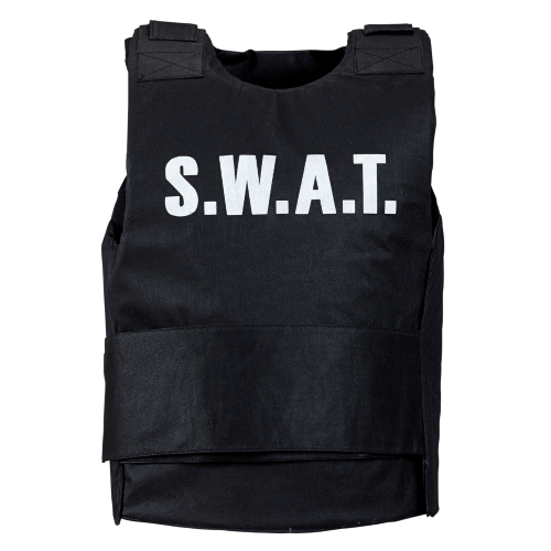 GIUBBOTTO ANTIPROIETTILE SWAT ACCESSORI PER ABITO VESTITO TRAVESTIMENTO CARNEVALE BAMBINO 2855C