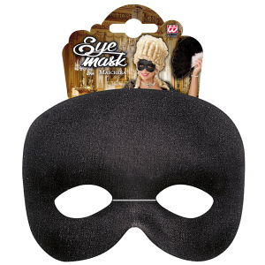 MASCHERINA DOMINO PHANTOM NERO ACCESSORI PER ABITO VESTITO TRAVESTIMENTO CARNEVALE BAMBINO