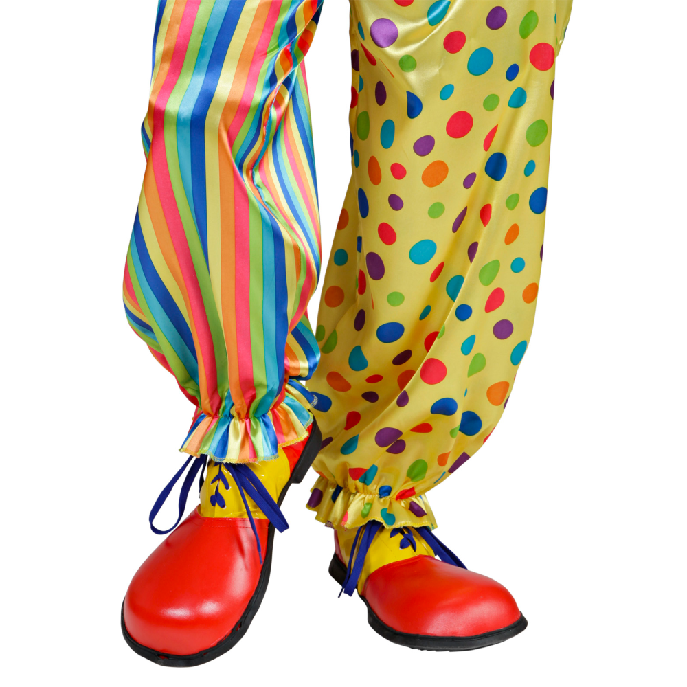 SCARPE DA CLOWN PAGLIACCIO TAGLIA UNICA PER ADULTI ACCESSORIO TRAVESTIMENTO CARNEVALE - 9146P 
