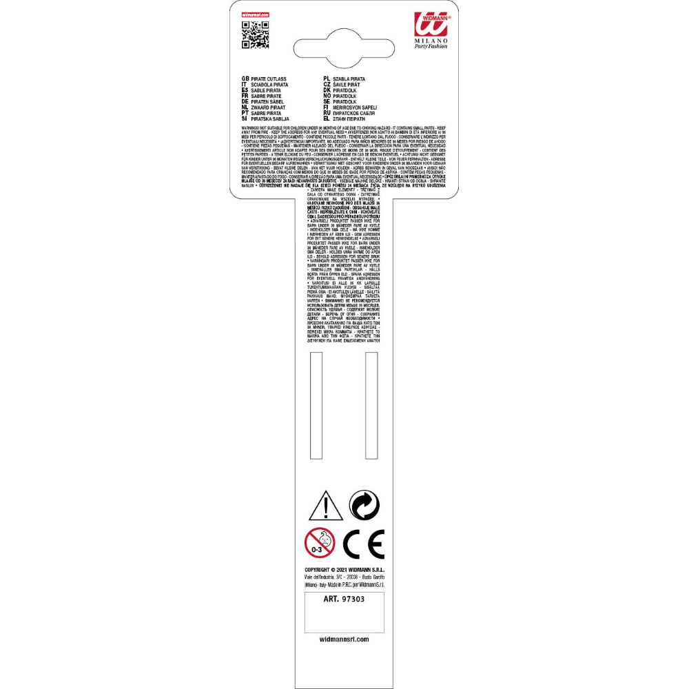 SCIABOLA PIRATA IN SPUGNA ACCESSORI PER ABITO VESTITO CARNEVALE BAMBINO - 97303