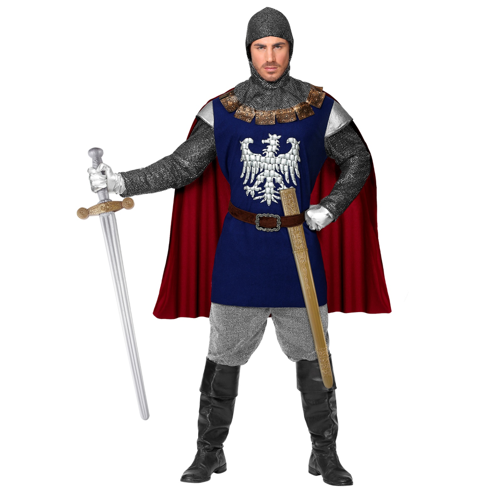 SPADA CAVALIERE CON FODERO ACCESSORI PER ABITO VESTITO TRAVESTIMENTO CARNEVALE BAMBINO