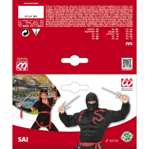 SPADA SAI SAMURAI ACCESSORI PER ABITO VESTITO TRAVESTIMENTO CARNEVALE BAMBINO