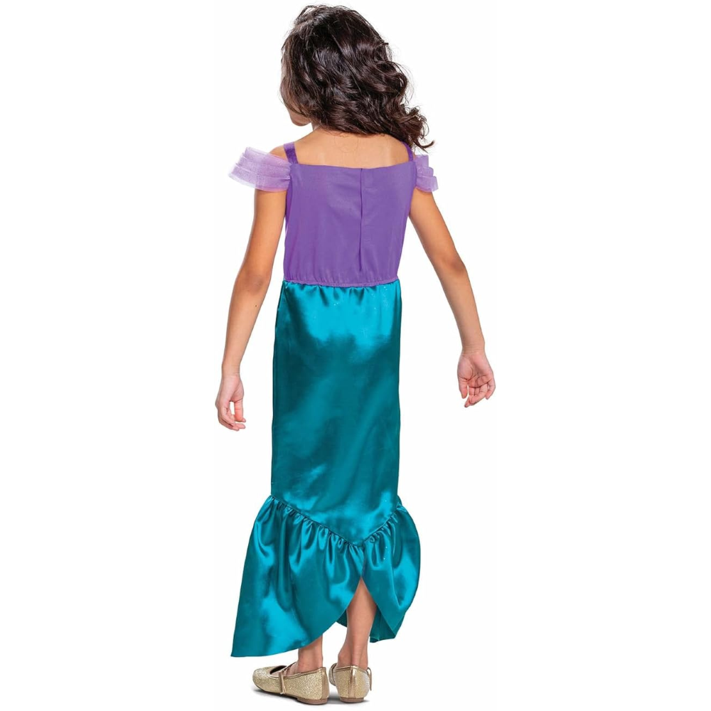 COSTUME PRINCIPESSE DISNEY VESTITO LA SIRENETTA ARIEL TRAVESTIMENTO FESTA CARNEVALE IN MASCHERA - 140719