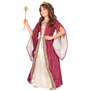 VESTITO CARNEVALE PRINCIPESSA MEDIEVALE TRAVESTIMENTO COSTUME CARNEVALE BAMBINI - 1319