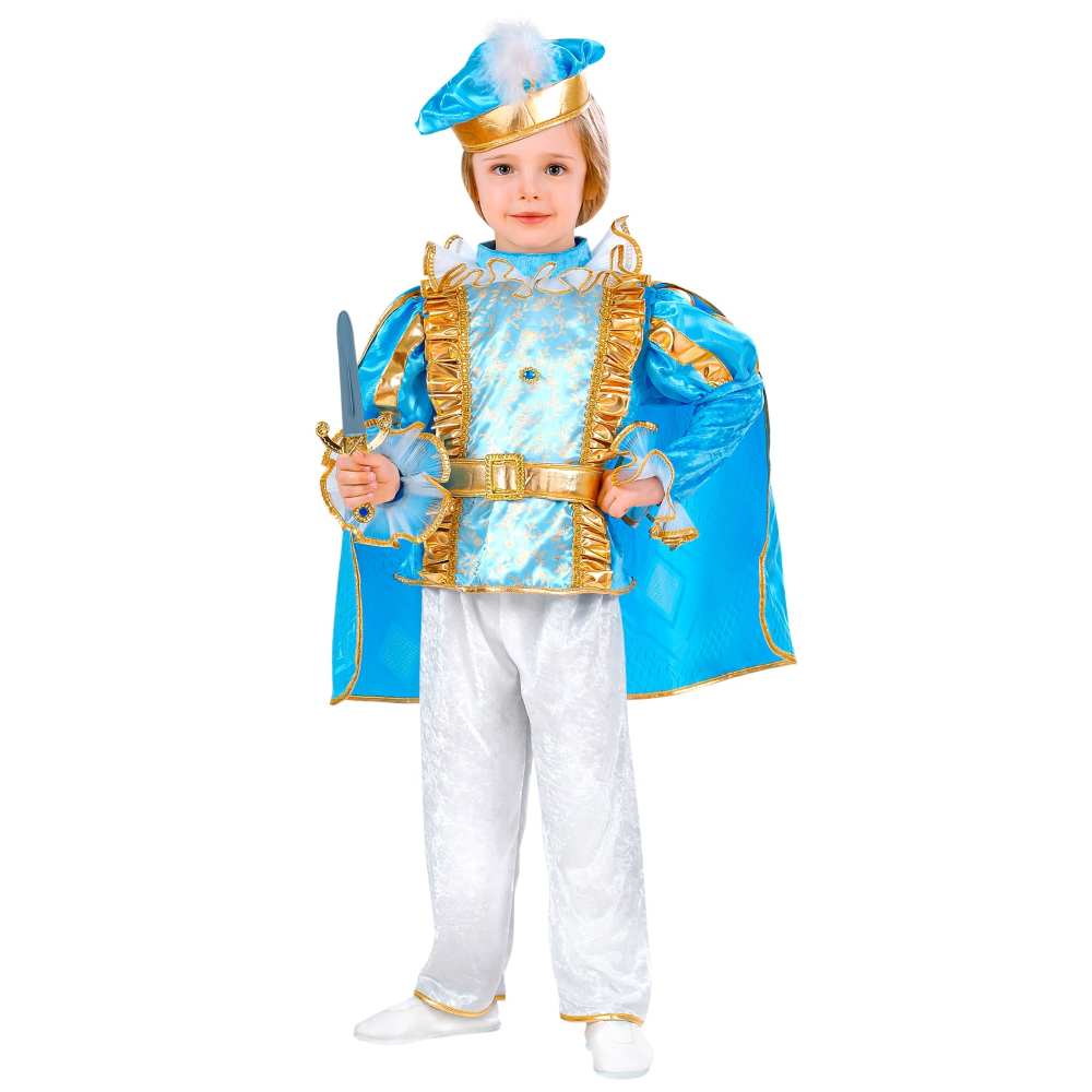COSTUME VESTITO ABITO TRAVESTIMENTO CARNEVALE BAMBINO PRINCIPE AZZURRO