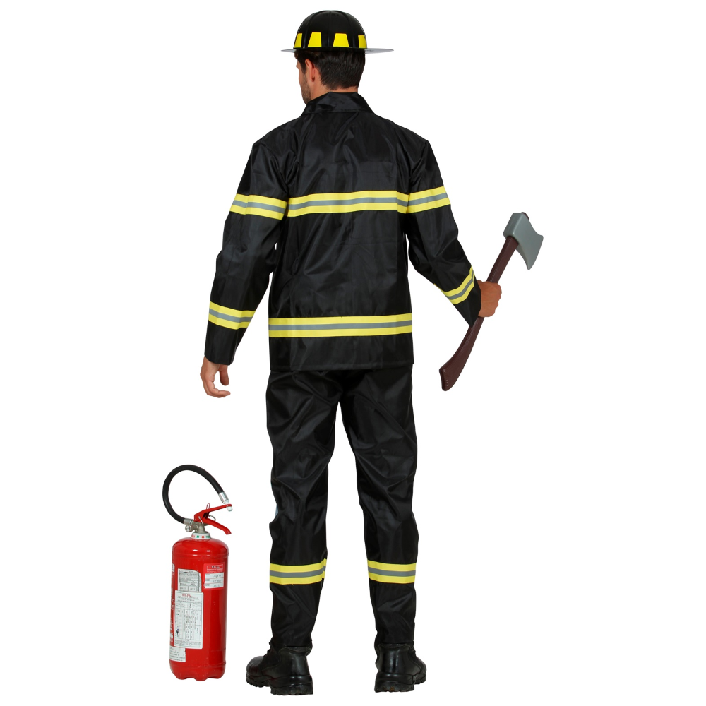 VESTITO CARNEVALE POMPIERE COSTUME TRAVESTIMENTO CARNEVALE UOMO - 2136