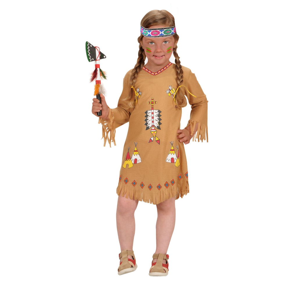 COSTUME VESTITO ABITO TRAVESTIMENTO CARNEVALE COSPLAY BAMBINA - INDIANA - 4893