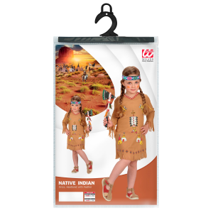 COSTUME VESTITO ABITO TRAVESTIMENTO CARNEVALE COSPLAY BAMBINA - INDIANA - 4893