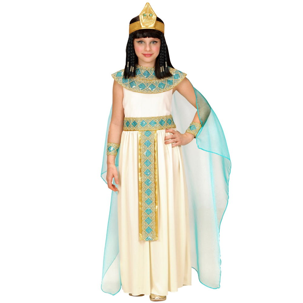 COSTUME VESTITO ABITO TRAVESTIMENTO CARNEVALE CLEOPATRA BAMBINA - 4942
