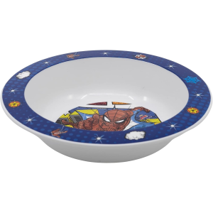 SET PAPPA 5 PEZZI SPIDERMAN MARVEL PIATTI BICCHIERE POSATE IN PLASTICA RIGIDA RIUTILIZZABILE IN CONFEZIONE - 74750