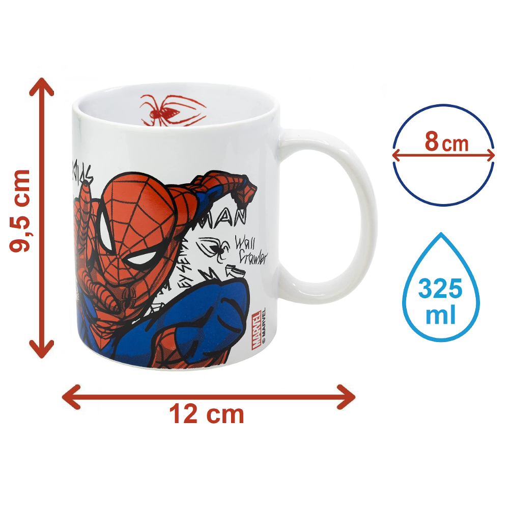 TAZZA MUG SPIDERMAN MARVEL IN CERAMICA 310 ML IN CONFEZIONE - STT88124