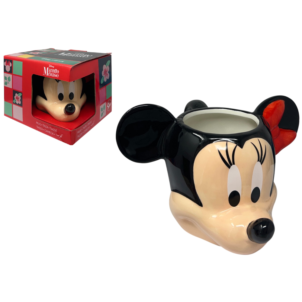 TAZZA 3D MINNIE DISNEY IN CERAMICA 355 ML IN CONFEZIONE - 78291