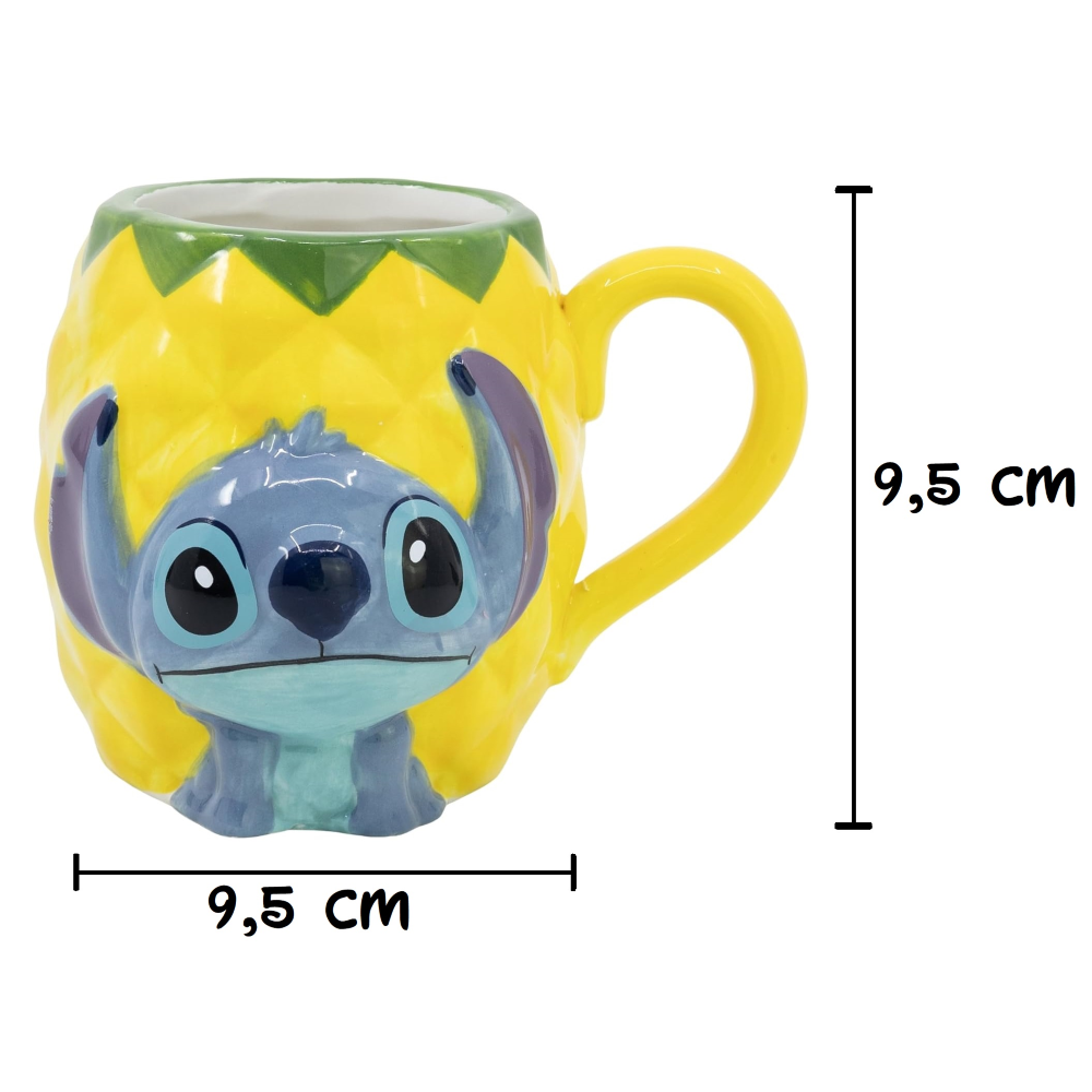 TAZZA 3D STITCH DISNEY IN CERAMICA 415 ML IN CONFEZIONE - 78760