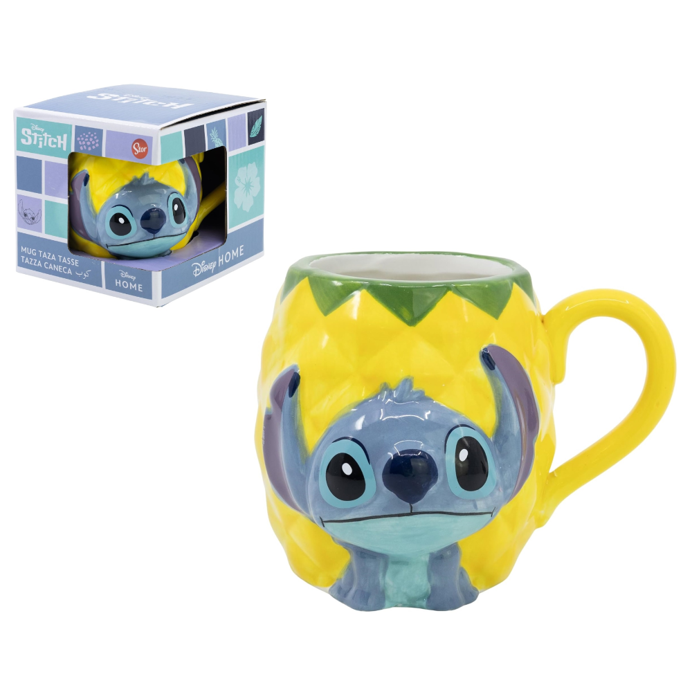 TAZZA 3D STITCH DISNEY IN CERAMICA 415 ML IN CONFEZIONE - 78760
