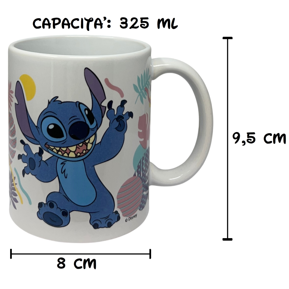 TAZZA MUG STITCH DISNEY IN CERAMICA 325 ML IN CONFEZIONE - 88140
