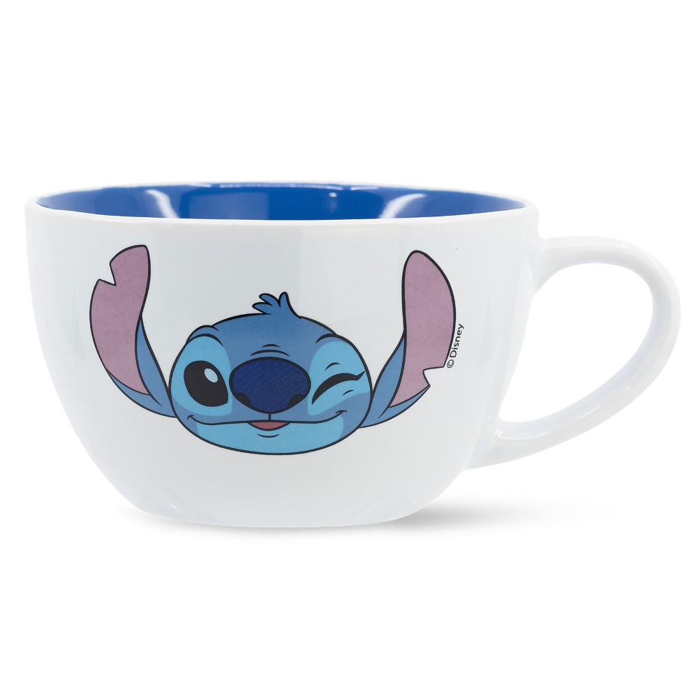 TAZZA LARGA STITCH DISNEY IN CERAMICA 740 ML IN CONFEZIONE - 75869