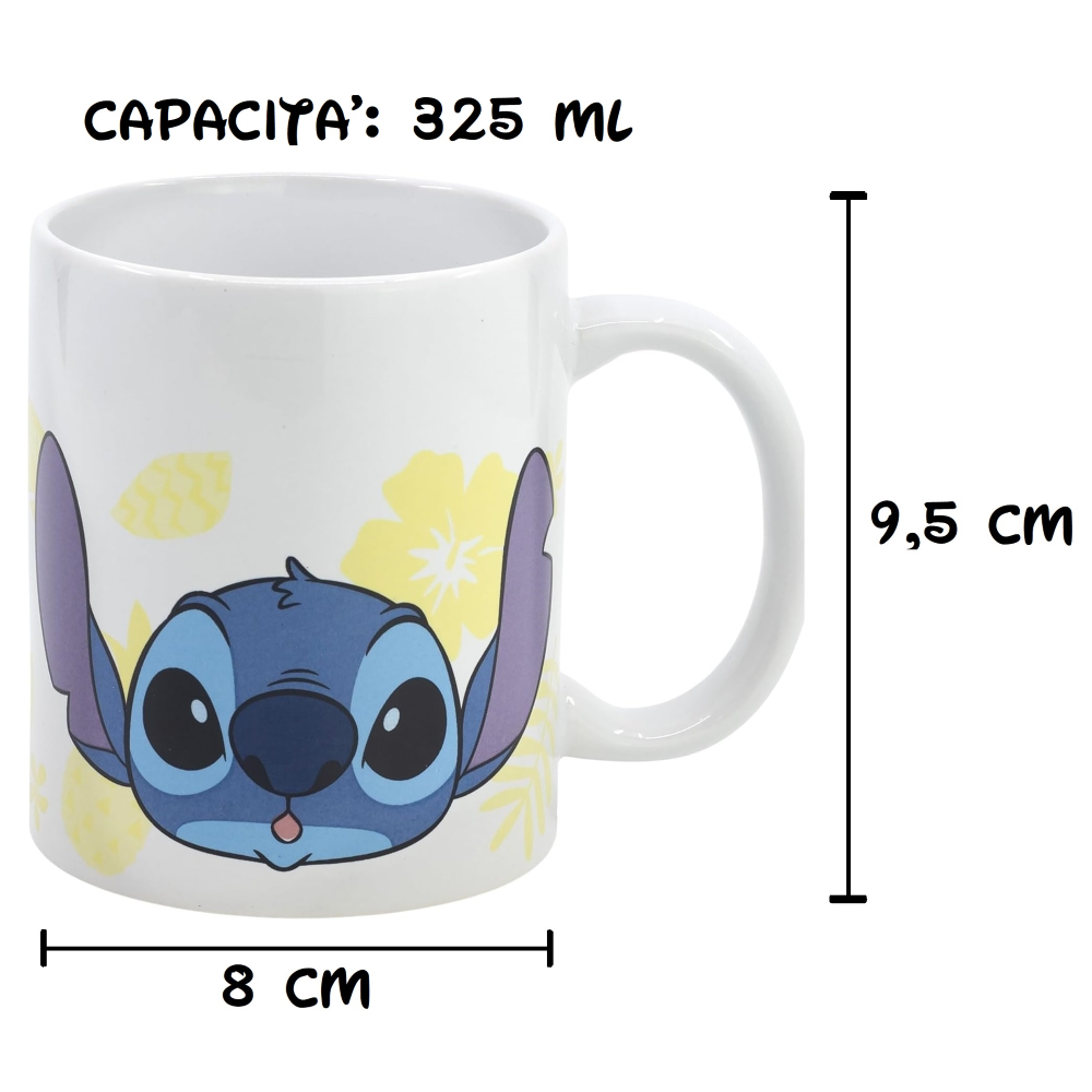 TAZZA MUG STITCH DISNEY IN CERAMICA 325 ML IN CONFEZIONE - 88138
