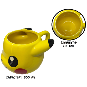TAZZA 3D PIKACHU POKÉMON IN CERAMICA 500 ML IN CONFEZIONE - STT44674