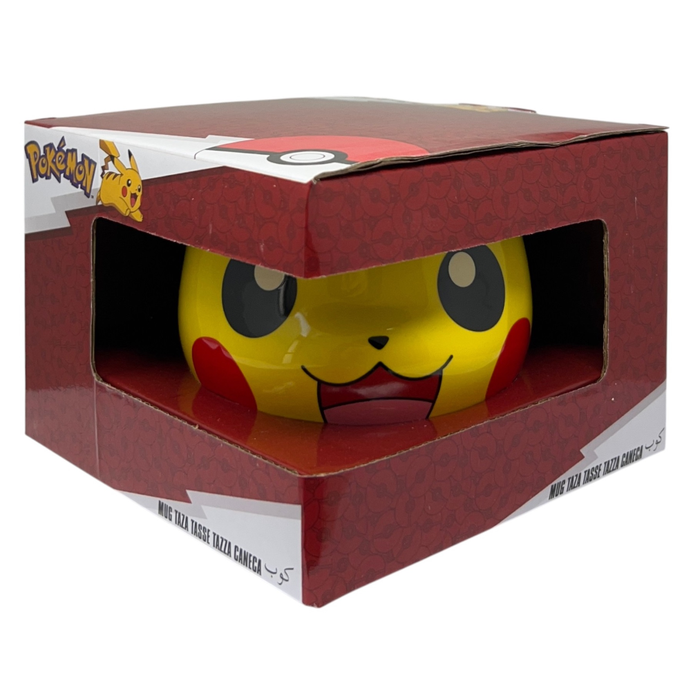 TAZZA 3D PIKACHU POKÉMON IN CERAMICA 500 ML IN CONFEZIONE - STT44674