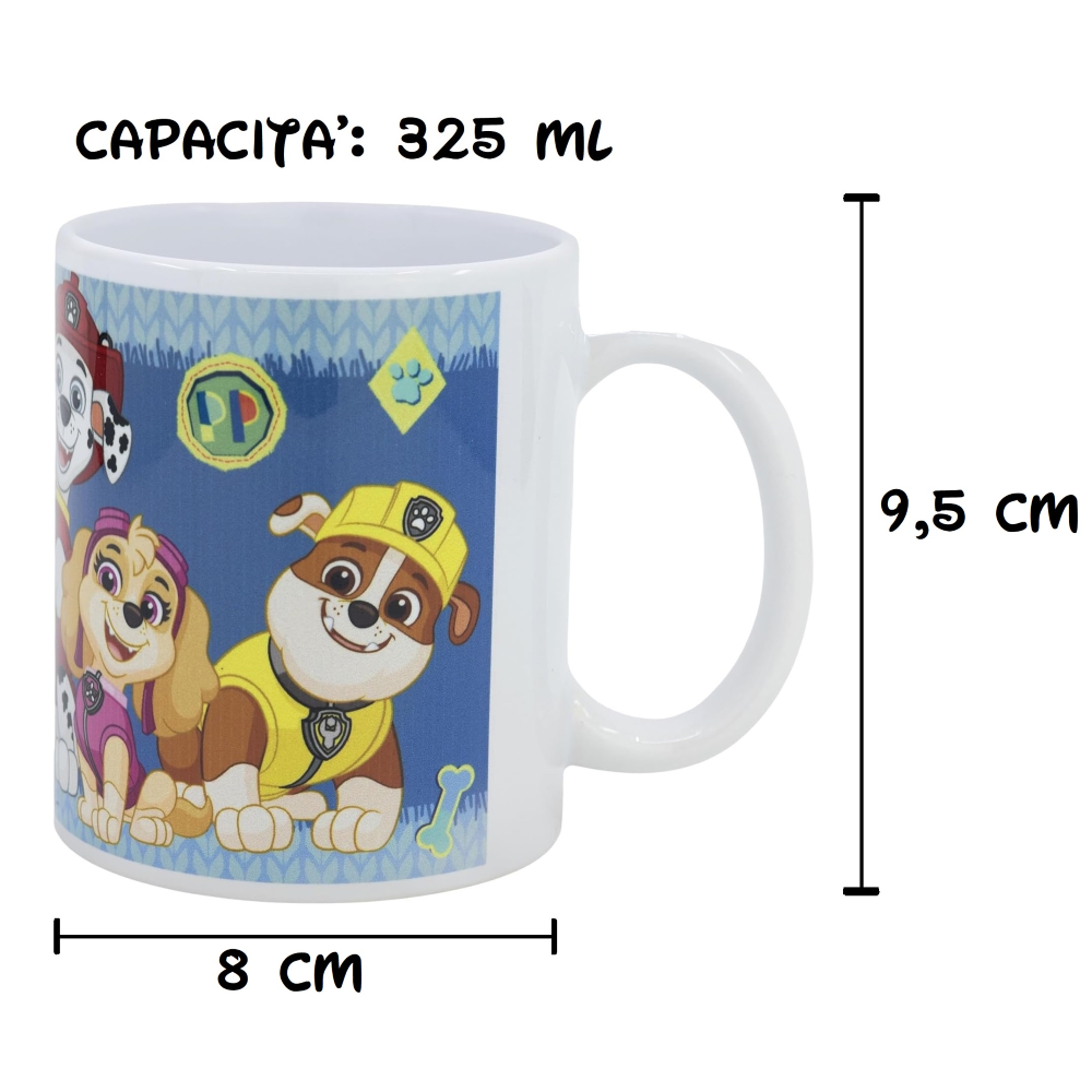 TAZZA MUG PAW PATROL IN CERAMICA STAMPA SUBLIMATICA 325 ML IN CONFEZIONE - 99442