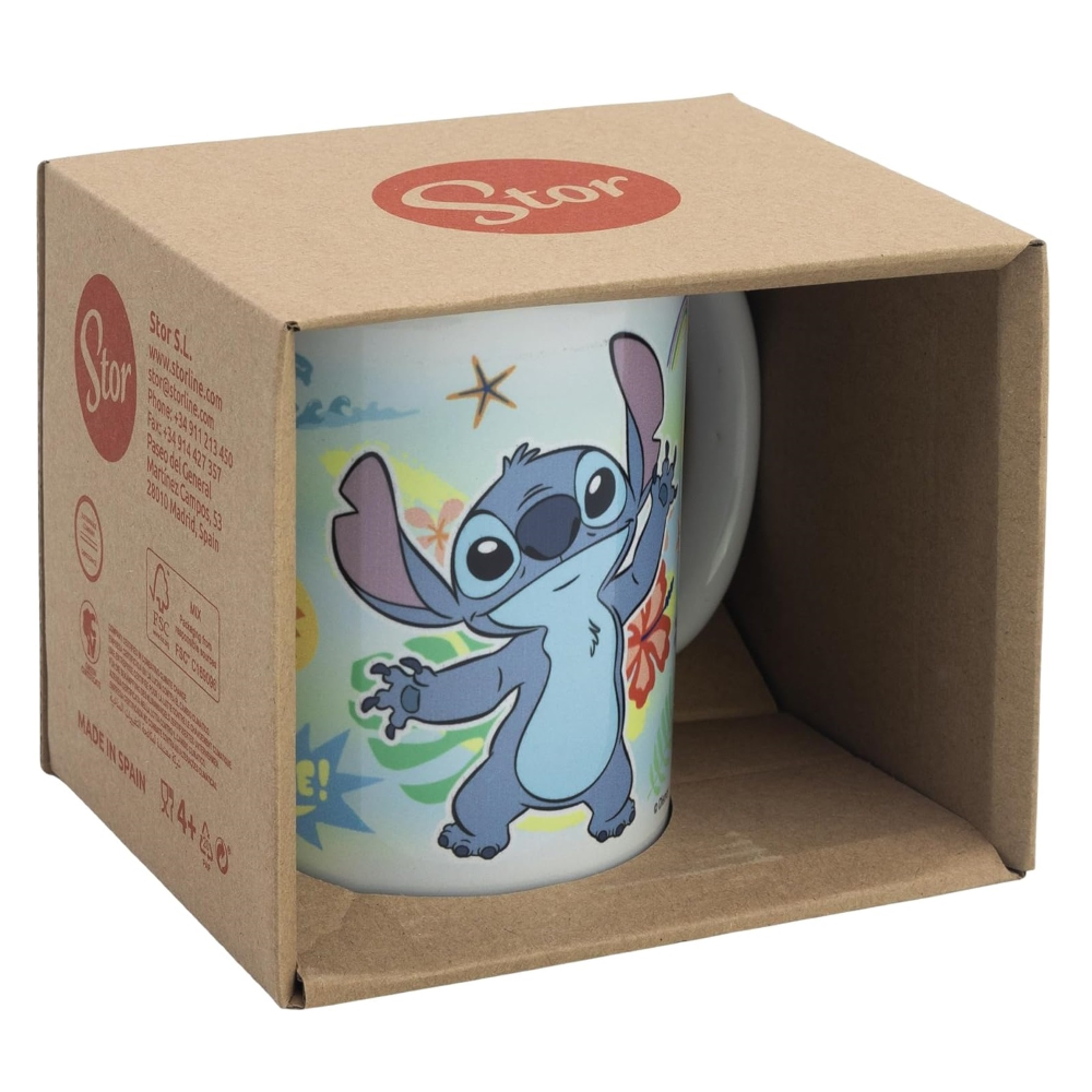 TAZZA MUG STITCH DISNEY IN CERAMICA STAMPA SUBLIMATICA 325 ML IN CONFEZIONE - 99530