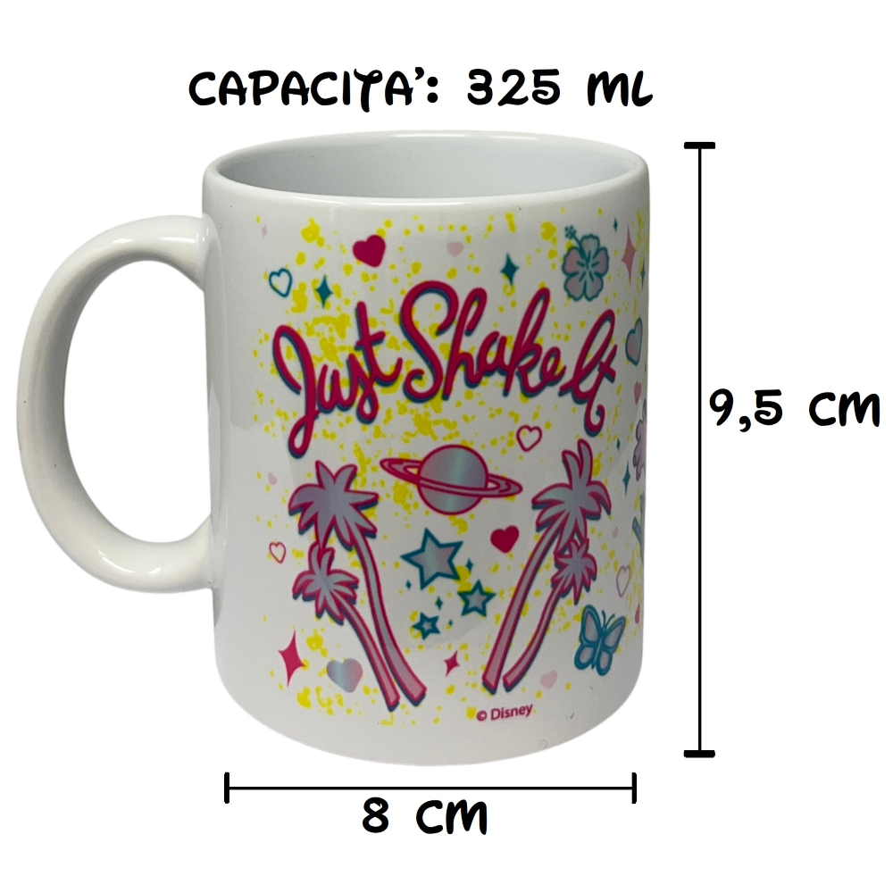 TAZZA MUG STITCH E ANGEL DISNEY IN CERAMICA STAMPA SUBLIMATICA 325 ML IN CONFEZIONE - 99500