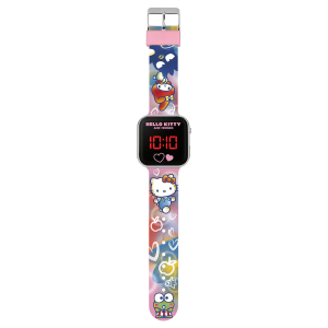 OROLOGIO A LED HELLO KITTY DA POLSO DIGITALE CON CINTURINO SILICONE - HK50151