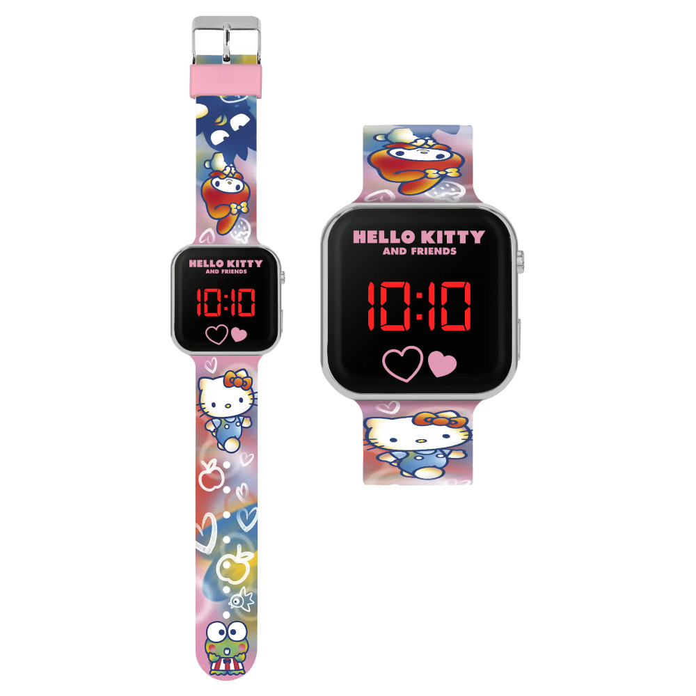OROLOGIO A LED HELLO KITTY DA POLSO DIGITALE CON CINTURINO SILICONE - HK50151