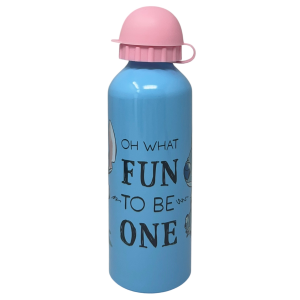 BORRACCIA IN ALLUMINIO STITCH DISNEY CON BECCUCCIO E COPERCHIO 500 ML - ST00057/R