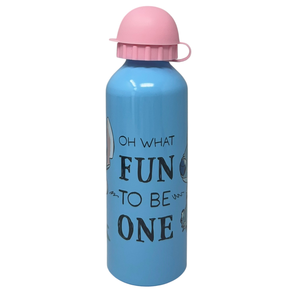 BORRACCIA IN ALLUMINIO STITCH DISNEY CON BECCUCCIO E COPERCHIO 500 ML - ST00057/R